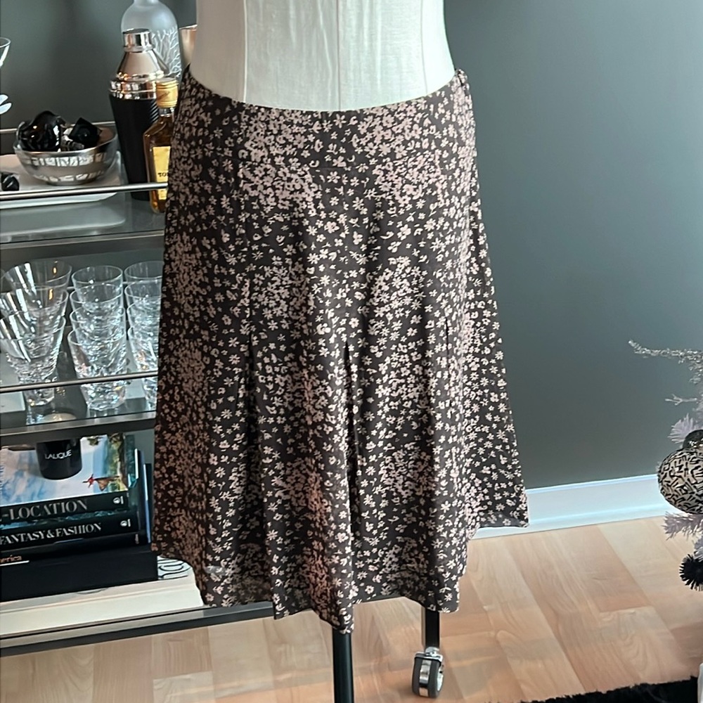 Moschino Cheap and Chic Floral Silk Skirt Size 8